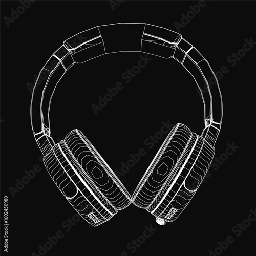 White headphones with a sleek, modern contour design rest on a black background. The comfortable fit and stylish appearance make them ideal for on-the-go music listening.