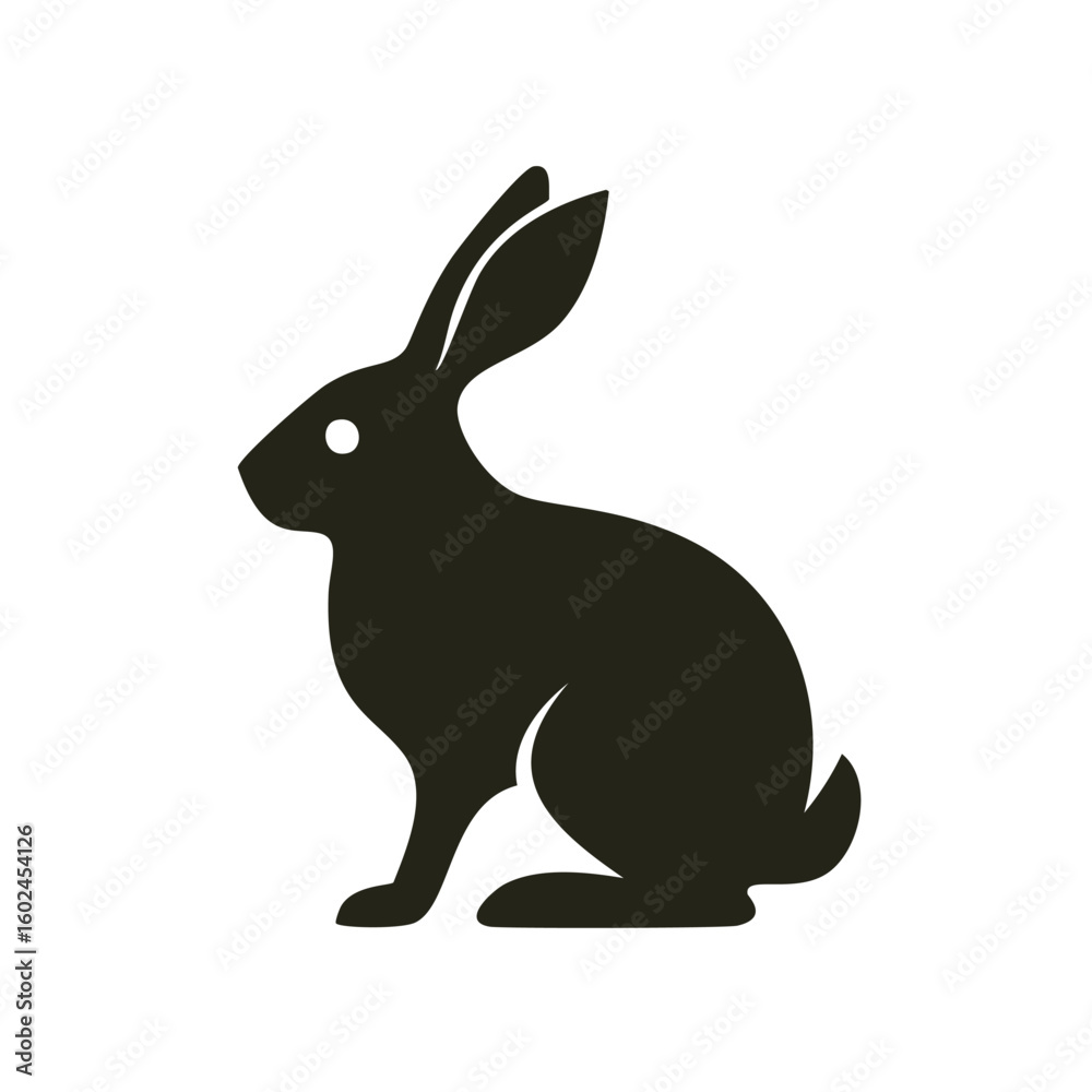 Fototapeta premium Silhouette of rabbit
