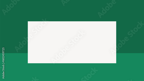 Green rectangle frame vector