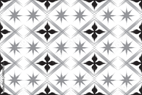 tribal ethnic oriental ikat folklore diamonds traditional seamless pattern design for background carpet wallpaper clothing fabric wrapping print 