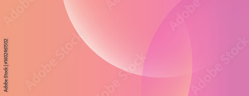 Abstract background with a gradient of pink and orange. The background features smooth, curved shapes with a soft, blended texture. Minimal abstract gradient curve vector background