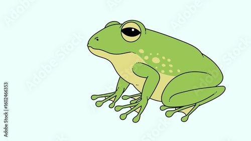 Animation of a Frog Eating a Fly