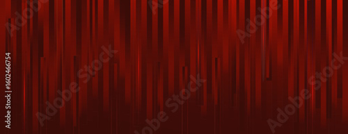 Abstract red background with vertical lines. The background features a red gradient and a textured red pattern for a dynamic look. Surreal geometric bar pattern background. Red background vector.