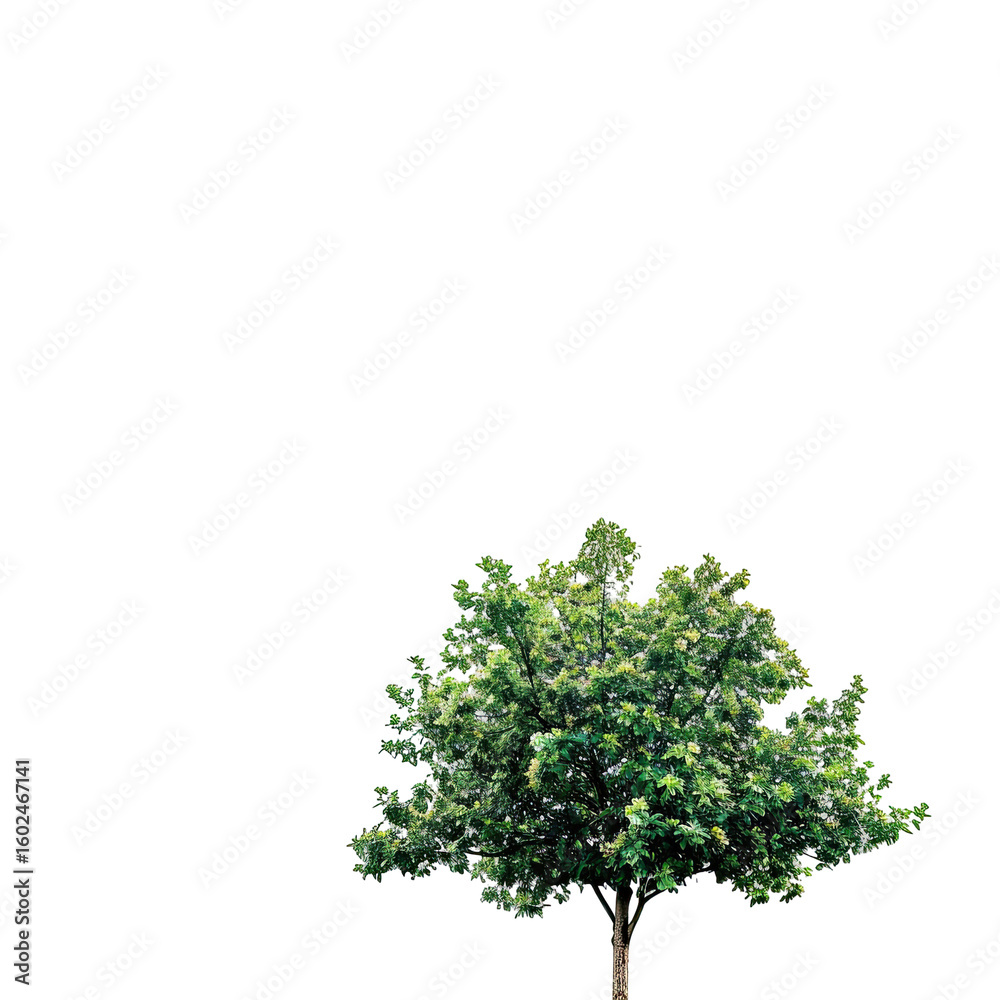 Fototapeta premium Isolated tree against a dark background