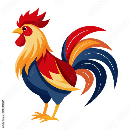 rooster vector illustration