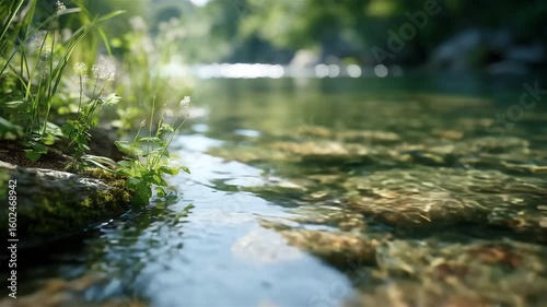 川のせせらぎ_murmuring of a river C