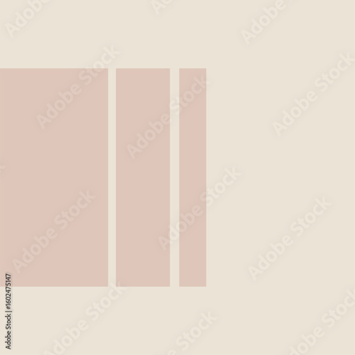 Beige minimal frame vector