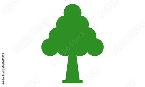 green tree vector icon