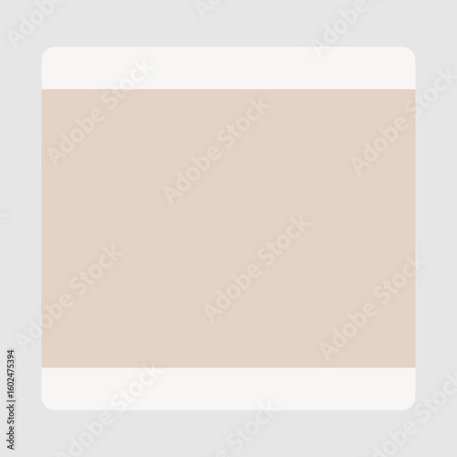 Pink square shape frame vector