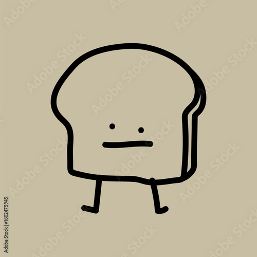 Grain carbohydrate bread graphic element vector