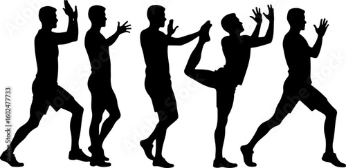 tennis, silhouette, sport, players, female, vector art, illustration, 