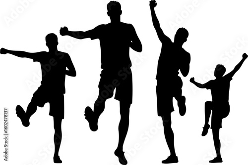 tennis, silhouette, sport, players, female, vector art, illustration, 