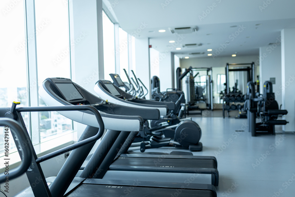 Fototapeta premium Photo of an empty gym.