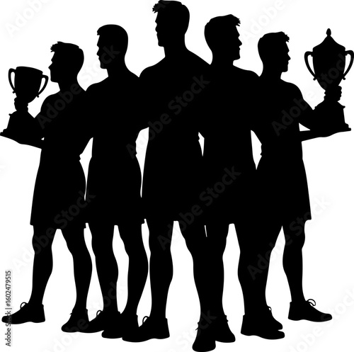 tennis, silhouette, sport, players, female athletes, tennis match, racquet, action, movement, athletic, competitive, black and white, vector art, illustration, 