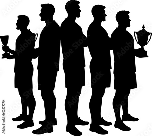 tennis, silhouette, sport, players, female athletes, tennis match, racquet, action, movement, athletic, competitive, black and white, vector art, illustration, 