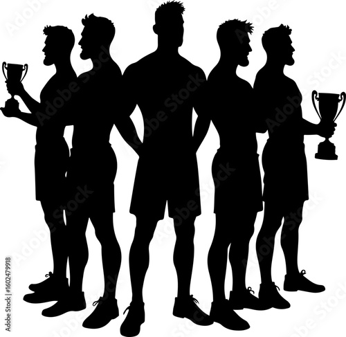 tennis, silhouette, sport, players, female athletes, tennis match, racquet, action, movement, athletic, competitive, black and white, vector art, illustration, 