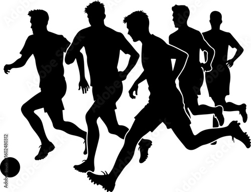 tennis, silhouette, sport, players, female athletes, tennis match, racquet, action, movement, athletic, competitive, black and white, vector art, illustration, 