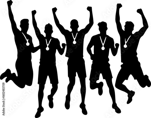 tennis, silhouette, sport, players vector bundle
