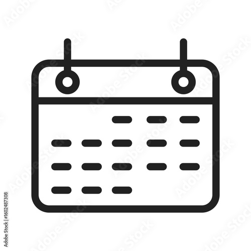 Calendar icon vector image. Suitable for mobile apps, web apps and print media.