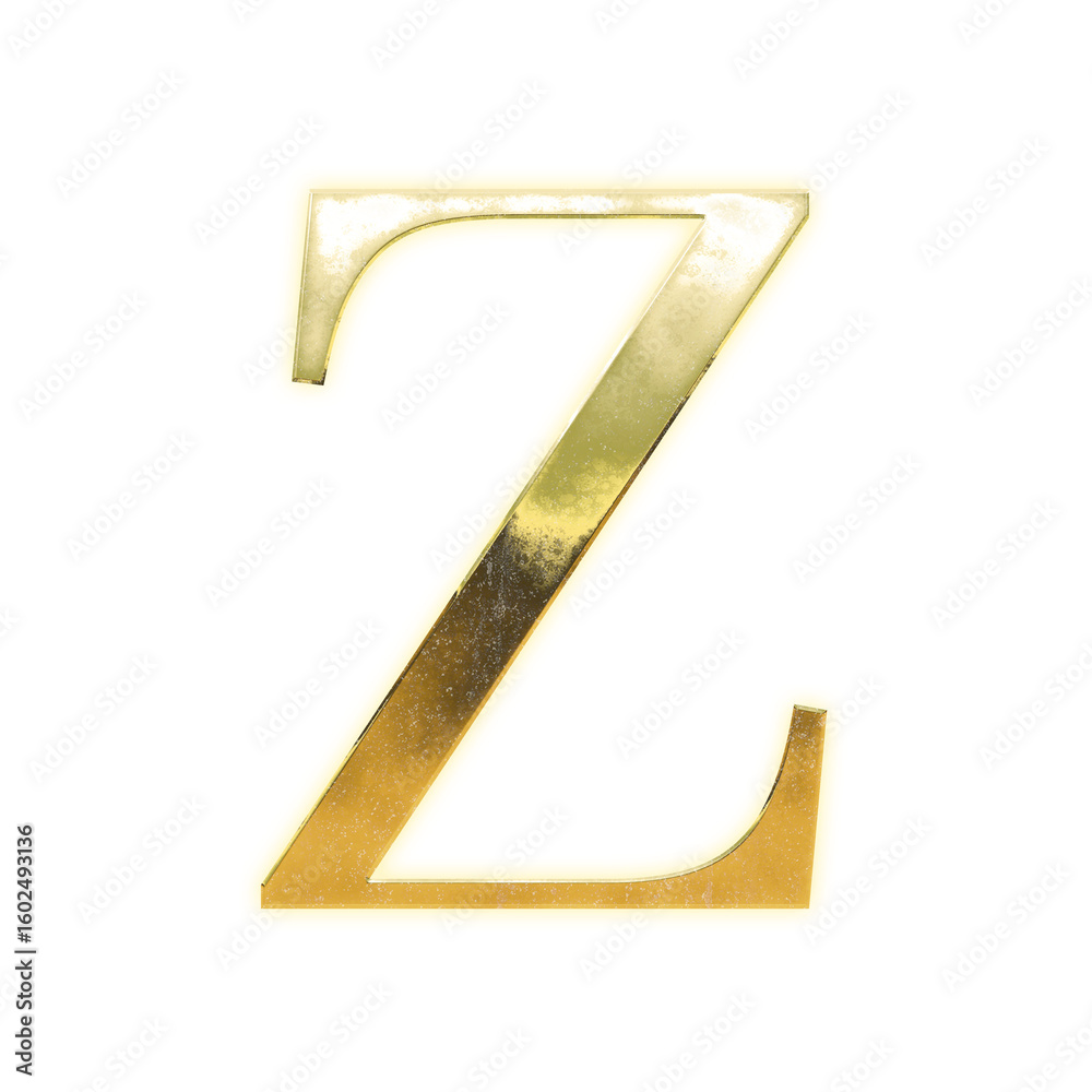 Shining golden uppercase alphabet Shining golden uppercase alphabet