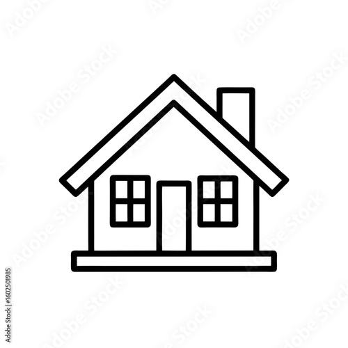 property line icon  editable stroke