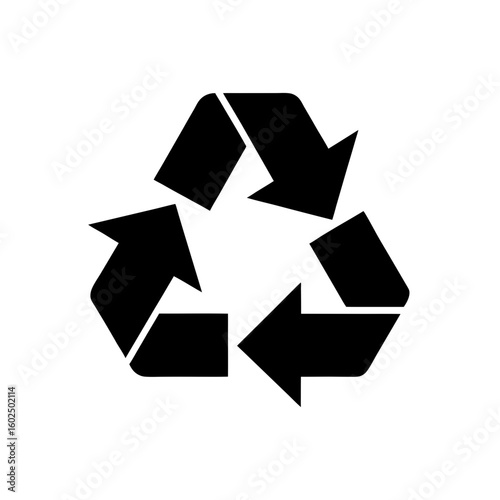 recycle symbol vector icon  
