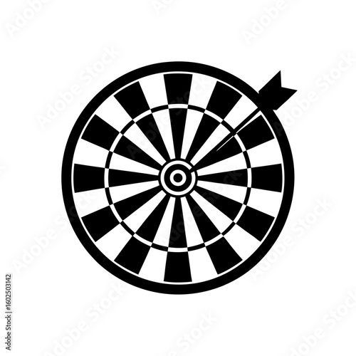 target dartboard icon vector  