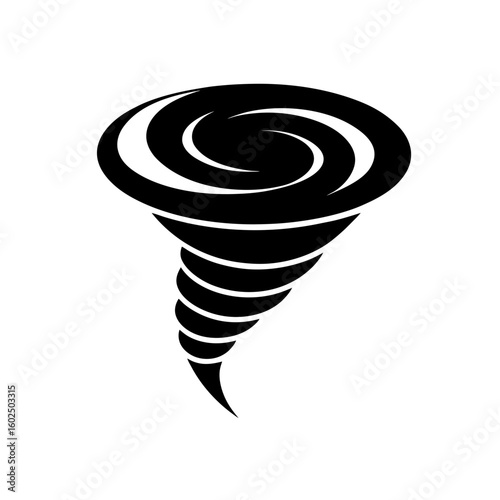 tornado swirl icon vector  