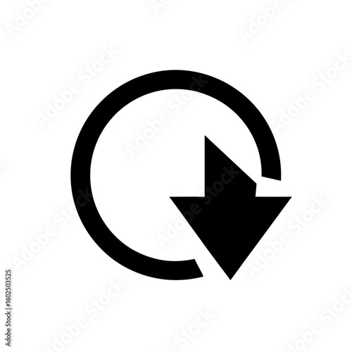 undo arrow vector icon  