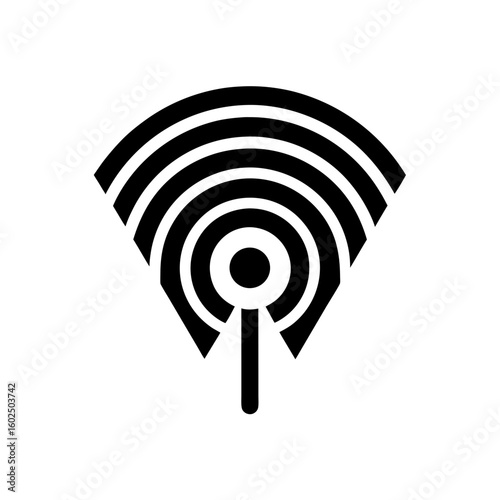 wi fi signal icon vector   