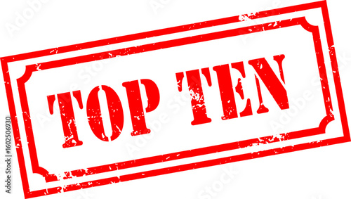 Grunge stamp top ten