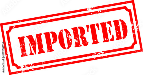 Grunge stamp imported