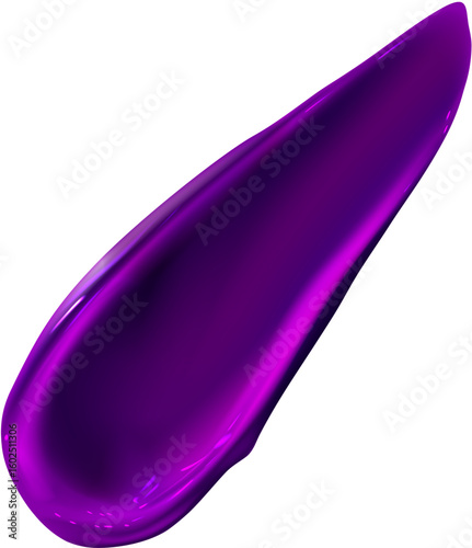 Purple Cosmetic Smear