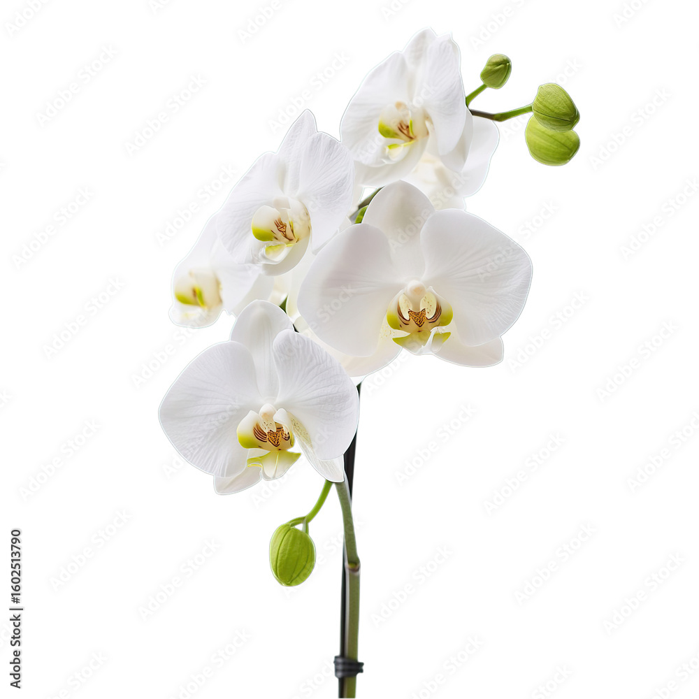 Obraz premium White Orchid Flower Closeup