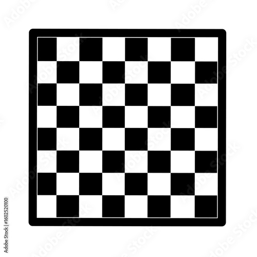chess board vector on white background