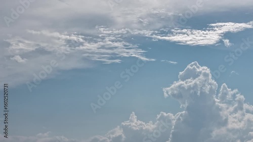 Beautiful sky clouds moving time-lapse photography