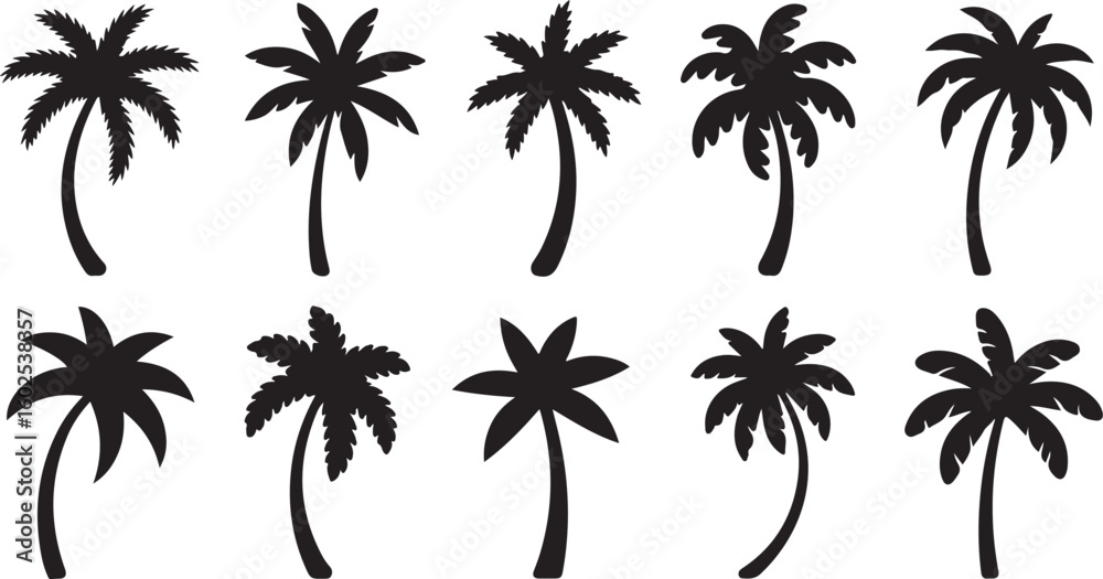 Obraz premium palm silhouettes