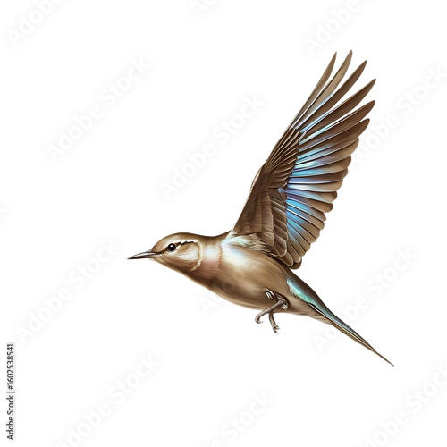 Black-Headed Gull Isolated on White Background for Wildlife and Nature

