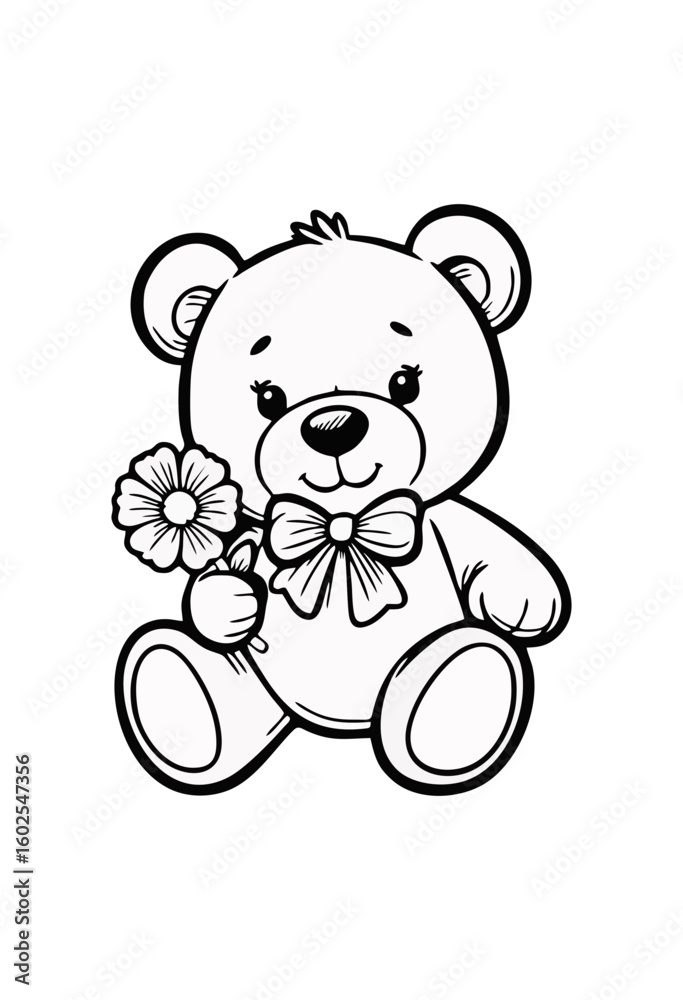 Obraz premium teddy bear vector illustration