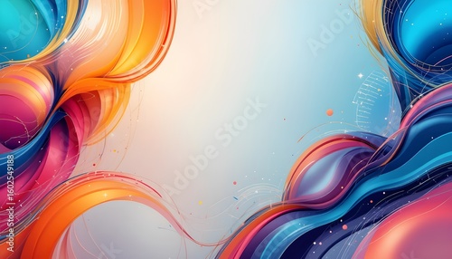 Abstract Bright Artistic Background Templates for Trendy and Fashionable Design Projects
