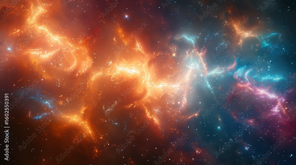 Cosmic nebula, vibrant colors, swirling patterns Cosmic nebula, vibrant colors, swirling patterns