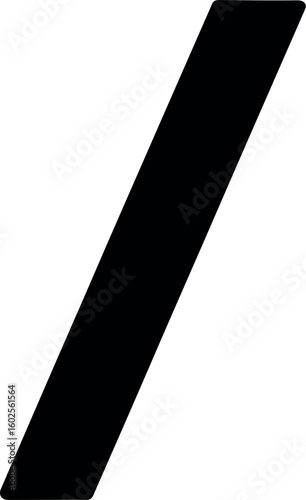 Forward Slash vector silhouette design