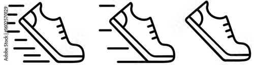 Running Sneakers Motion. Speed, Lightweight Comfort, and Athletic Footwear for Fitness, Sprinting and Training Performance