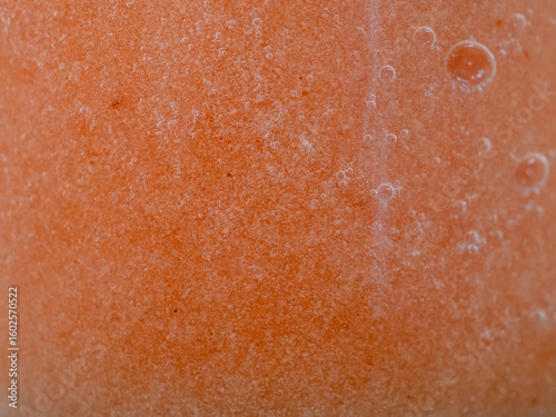 Clear glass with smooth surface, allowing you to see the smoothie inside