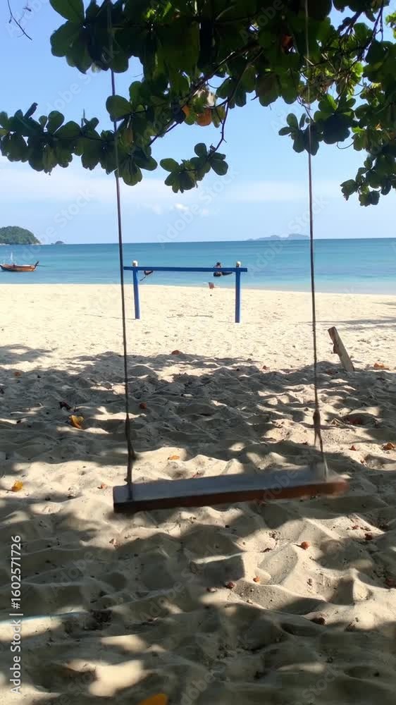 Tropical beach swing holiday Tropical beach swing holiday
