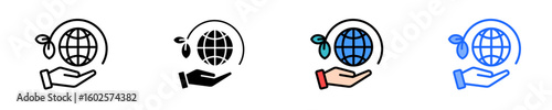 Corporate Social Responsibility  Icon Set Multiple Style Collection