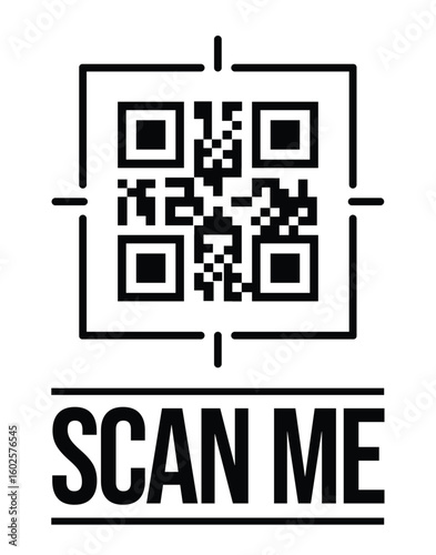 Scan QR code icon. Digital scanning qr code. QR code scan for smartphone. QR code for payment. Scan QR code symbol