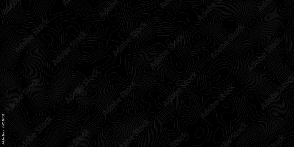 Abstract design with black and white abstract papercut and multi-layer cutout geometric pattern on vector Topographic canyon geometric map relief texture with curved layers beautiful design.	

