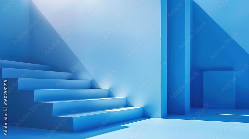 Obraz premium Ideal Photography Backdrops for Portrait, Product, and Lifestyle Shots – From Soft Sky Blue to Deep Navy Fades, Enhance Visual Appeal with Smooth Color Transitions That Add Depth, Elegance, and Versa