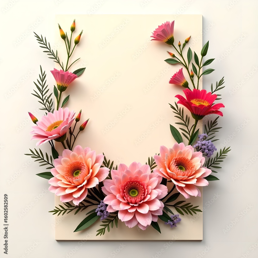 Obraz premium Flowers frame